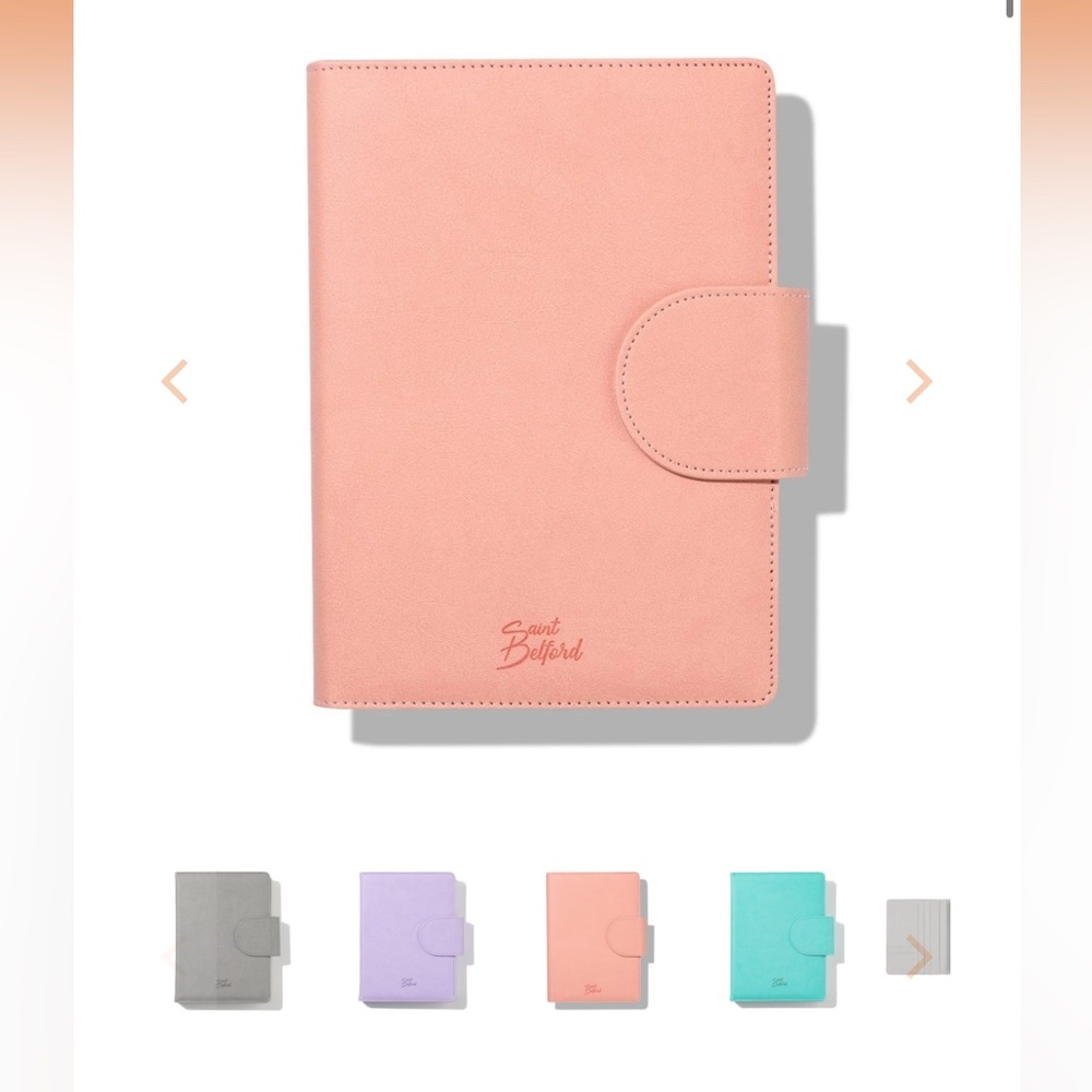 Saint Belford planner cover in pink
